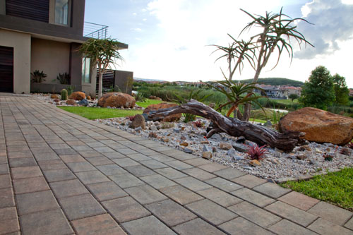 Residential Landscape Created Using Sahara Smooth Ethnic